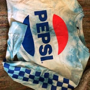 Pepsi long sleeve crop top
